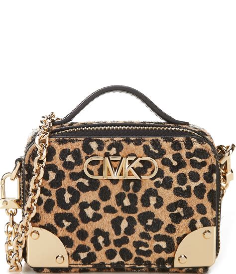 michael kors calf hair purse|michael kors leopard crossbody purse.